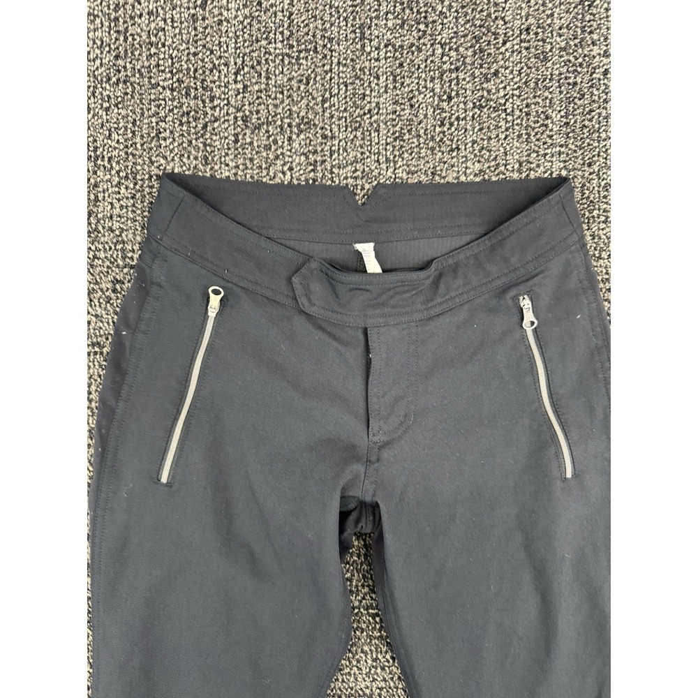 Lululemon Pant Black Trouser Leggings Womens Size‎ 4 Reflective Biking Hiking - Picture 3 of 5
